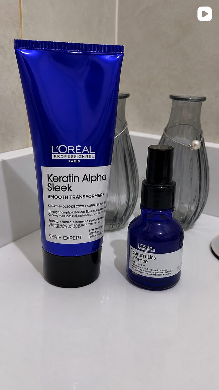 Keratin Alpha Sleek e Serum Liss Intense L'Oréal Professionnel
