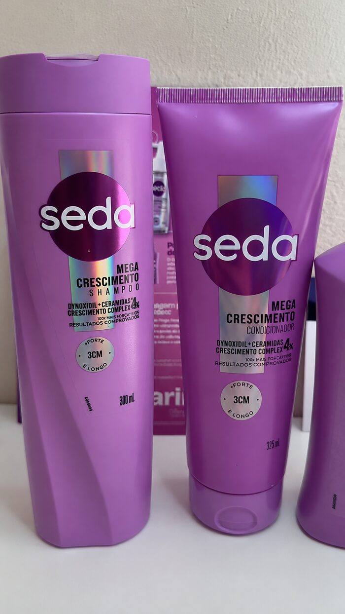 Review de shampoo e condicionador Seda Mega Crescimento